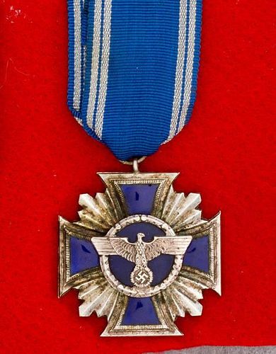 German WWII Police Long Service Medal 