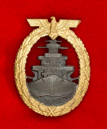 German WWII Navy High Seas Badge 
