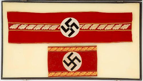 German WWII SA Armbands, Lot of Two 