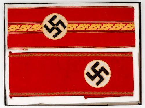 German WWII Armbands, Lot of Two 