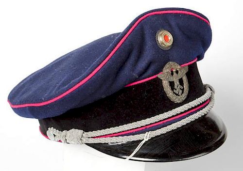 German WWII Fire-Police Visor 
