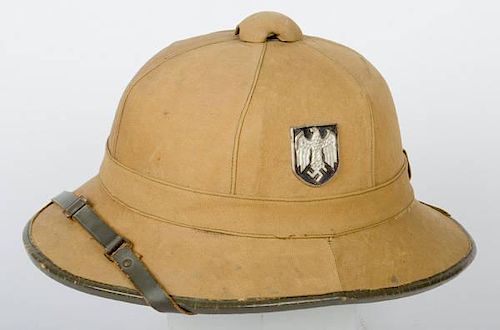 German WWII Afrikacorps Pith Helmet 