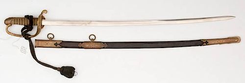 Japanese Pre-WWI Naval Officer's Sword and Knot 