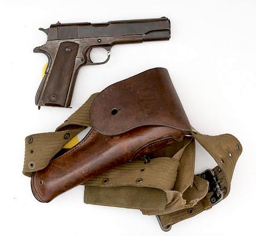 **Colt 1911A1 Remington Rand and Belt Rig 