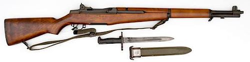 **Winchester M1 Garand Rifle and Bayonet 