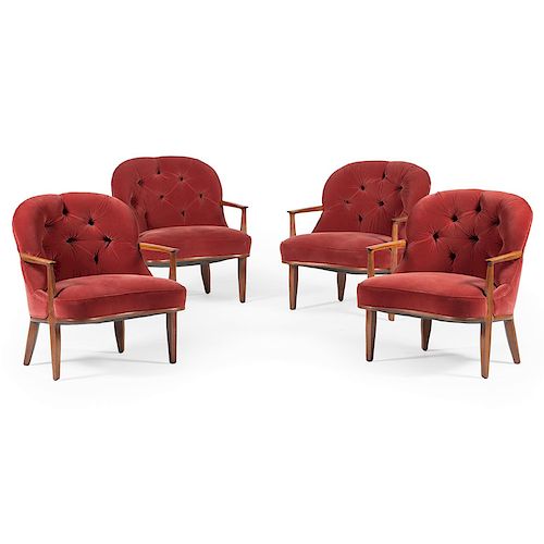 Edward Wormley for Dunbar Lounge Chairs 