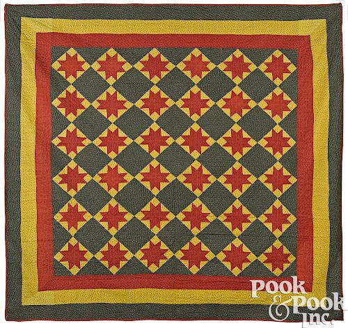 Pennsylvania patchwork star variant quilt