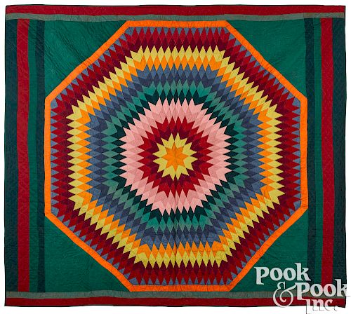 Pennsylvania patchwork bursting star quilt