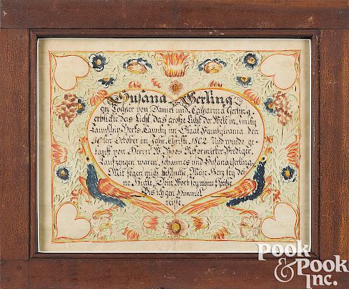 Wilhelmus Antonius Faber baptismal certificate