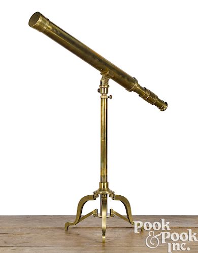 Brass extending telescope