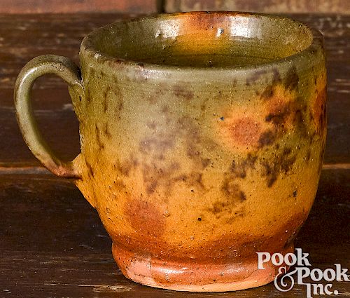 Medinger Pottery, Pennsylvania redware cup