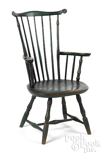 Pennsylvania painted combback Windsor armchair