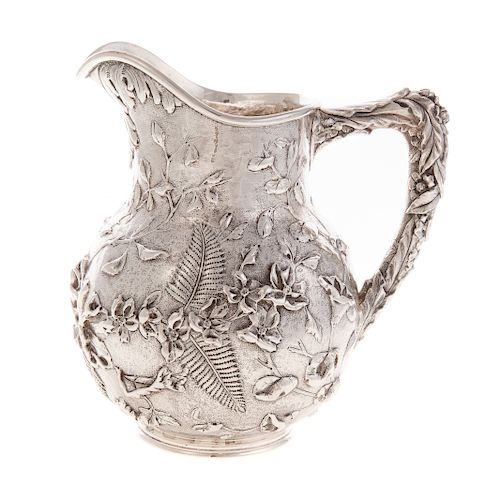 Kirk repousse sterling silver pitcher