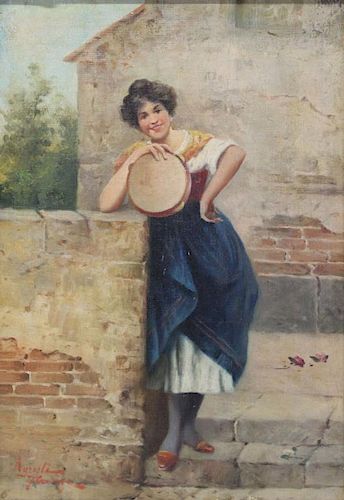AGRESTI, Rodolfo. Oil on Canvas. Woman with