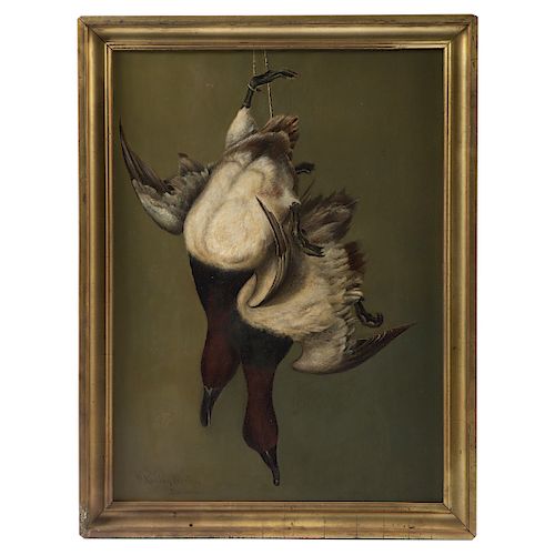 D. Kidley Forster. Hanging Ducks, oil on canvas