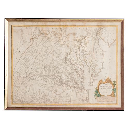 De Vaugondy. 18th c. map of Virginia and Maryland