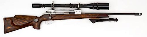 **Mauser Bolt-Action Sporting Rifle with Custom Left Hand Stock 