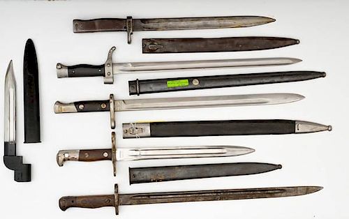 Assorted European Bayonets, Lot of Six 
