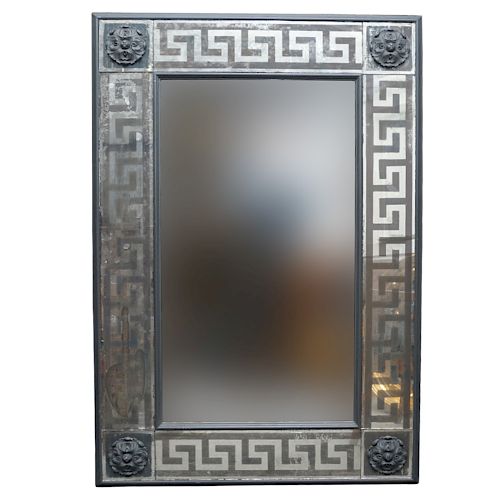 Greek Key Frame Mirror