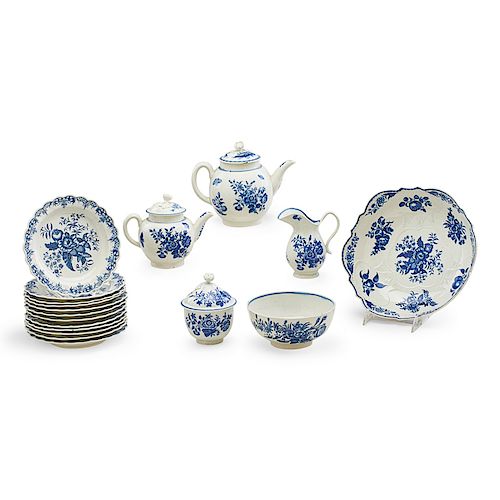 WORCESTER BLUE AND WHITE PORCELAIN