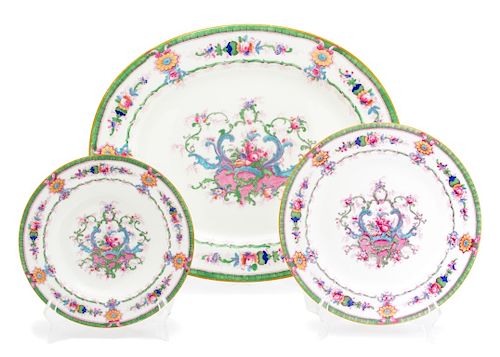 An English Porcelain Plate Set