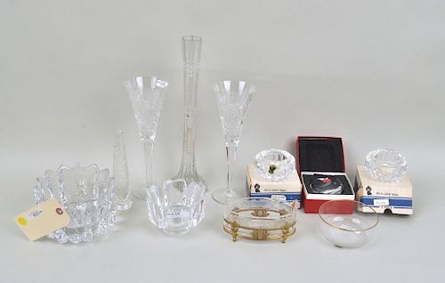 Group 11 Orrefors, Waterford & Baccarat Items