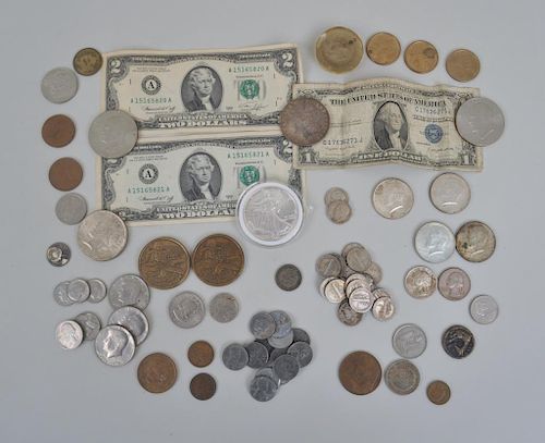 Estate Group Mostly American Coins & Currency
