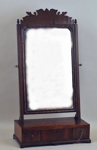 English Queen Anne Walnut Dressing Mirror