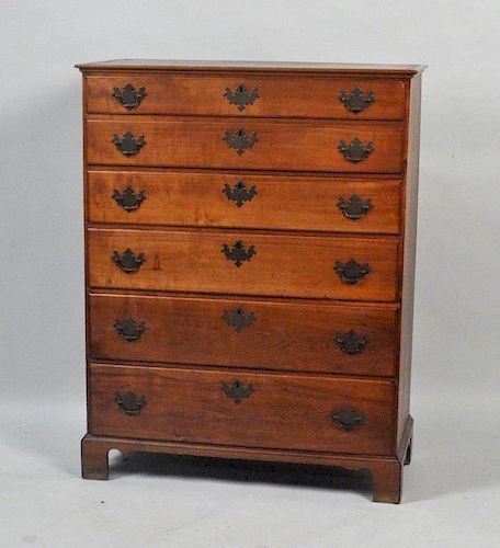 Chippendale Cherrywood Tall Chest