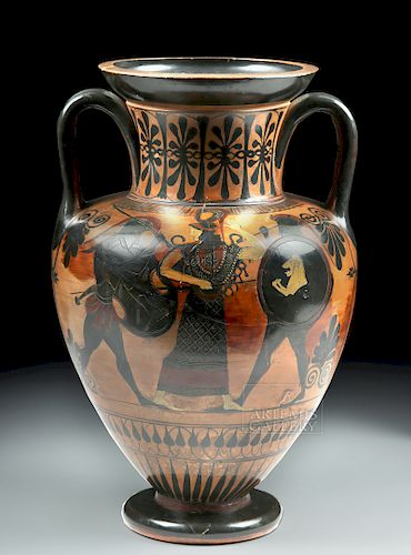 Greek Attic Amphora - Athena, Ajax, Achilles, Herakles
