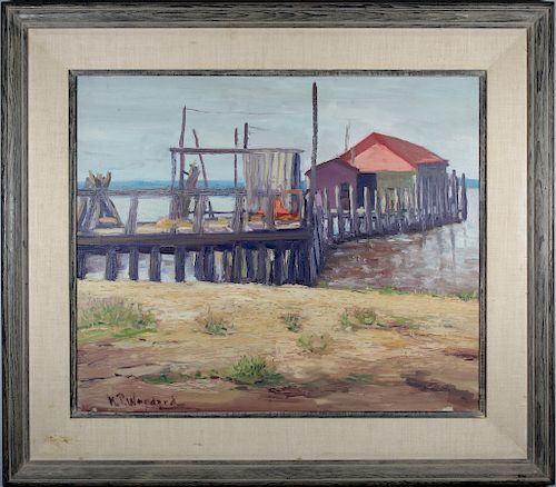 Merritt P. Woodard, "Key Port Dock". Museum Label