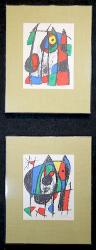 (2) Joan Miro (SPANISH, 1893-1983)