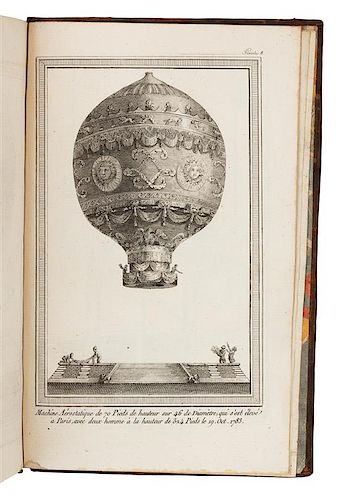 FAUJAS DE SAINT-FOND. Description des Experiences de la Machine Aerostatique de MM. de Montgolfier... Paris, 1783, 1784. FIRST E