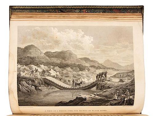 PARK, Mungo (1771-1806). Travels in...Africa --Journal of  Mission to...Africa. London, 1799, 1815. -- 2 works, uniformly bound.