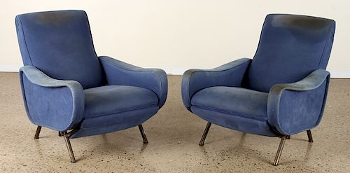 PAIR OF LADY CHAIRS BY MARCO ZANUSO CIRCA 1960