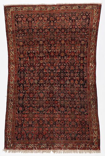 Antique Senneh Rug, Persia: 4'3'' x 6'3''