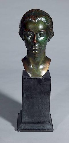 Edna I. Spencer bronze sculpture