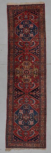 Antique Heriz Rug, Persia: 3'0" x 10'10''