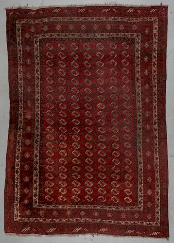 Semi-Antique Turkmen Rug: 8'4'' x 11'4''