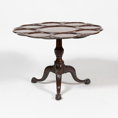 George III Style Mahogany Supper Table