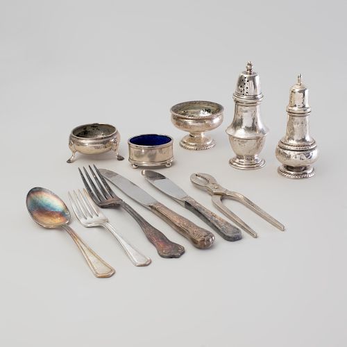 Large Group of Miscellaneous Flatware and Casters
