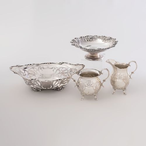 Four American Silver Table Articles