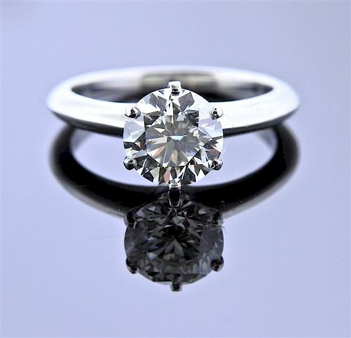 Tiffany &amp; Co Platinum 2.01Ct H VS1 Diamond Engagement Ring