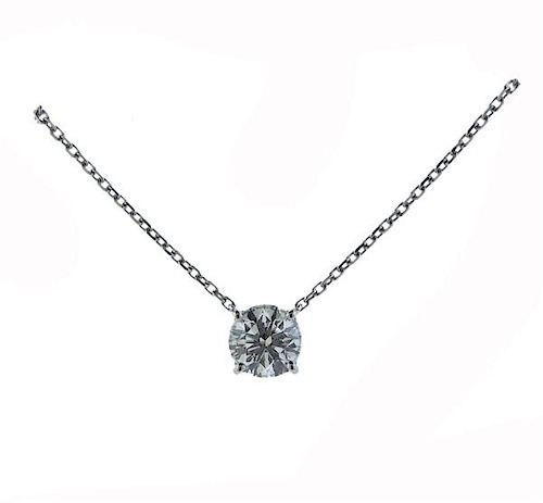 Cartier 18K Gold 0.82Ct Diamond Pendant Necklace