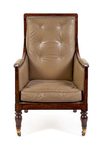 A Regency Library Chair Height 41 1/2 inches.
