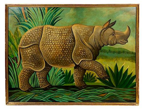 William Skilling, (American/British, b. 1940), Rhinoceros