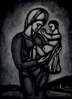 Aquatint with Drypoint by Georges Rouault (1871-1958)