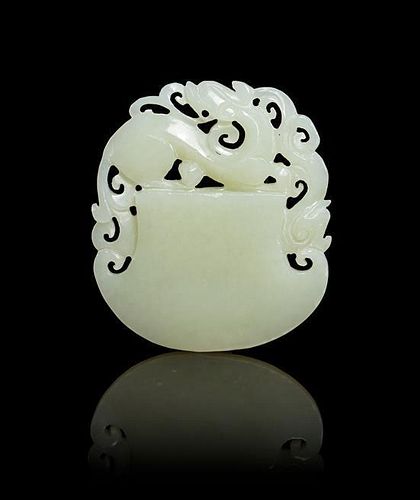 A Jade Toggle Height 2 3/8 inches.
