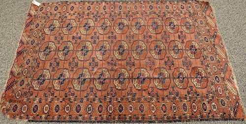 Bokhara Oriental throw rug (end wear). 
3'5" x 5'