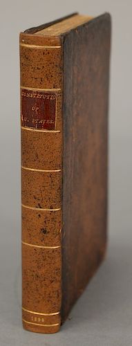 Book Constitution of U.S. 1800 Robert Campbell.